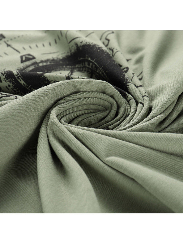 ALPINE PRO Мъжка памучна тениска ALPINE PRO MOROL oil green вариант pa