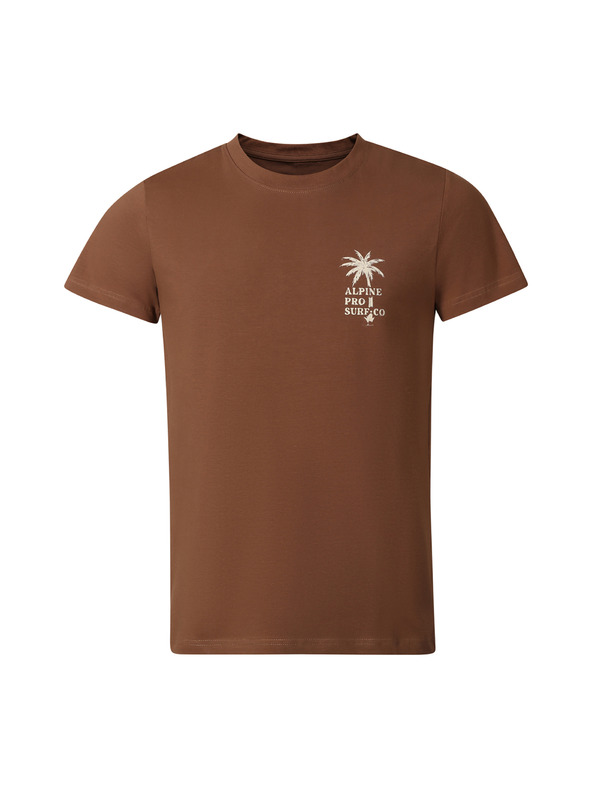 ALPINE PRO Мъжка памучна тениска ALPINE PRO SUMEK bison вариант pb