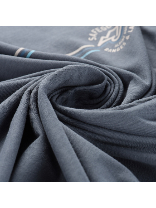 ALPINE PRO Мъжка тениска от органичен памук ALPINE PRO TERMES 3 тъмен шифер вариант pe