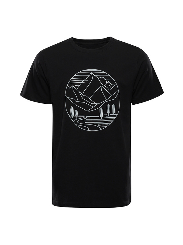 ALPINE PRO Мъжка памучна тениска ALPINE PRO MOROL черен вариант pc