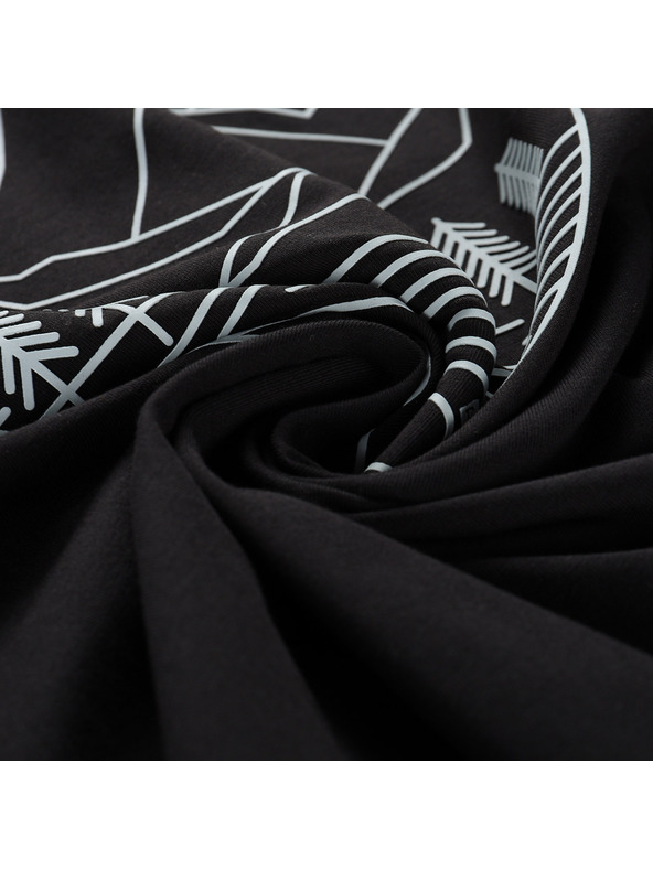 ALPINE PRO Мъжка памучна тениска ALPINE PRO MOROL черен вариант pc