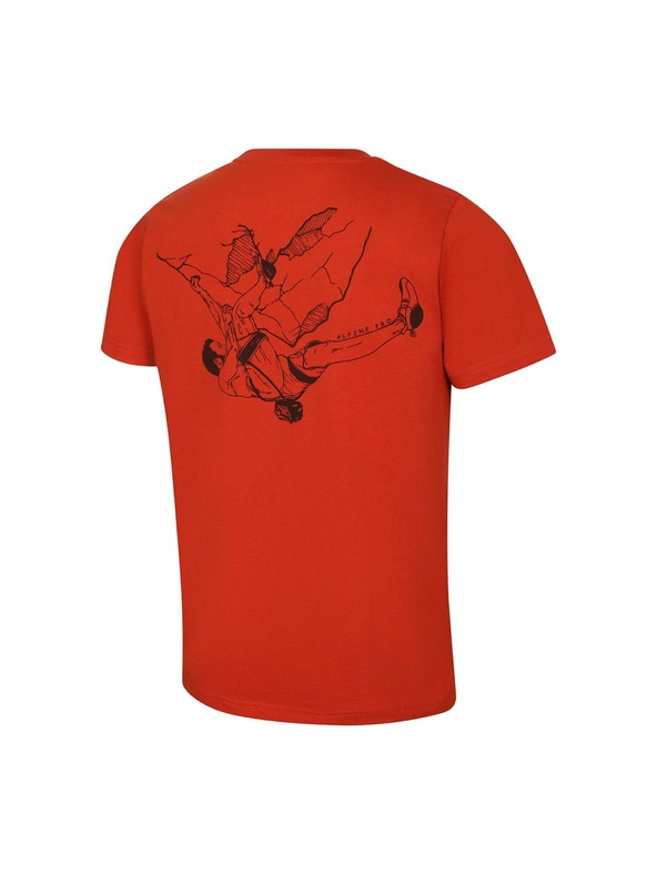 ALPINE PRO Мъжка тениска с cool-dry обработка ALPINE PRO GREM 2 red clay вариант pa