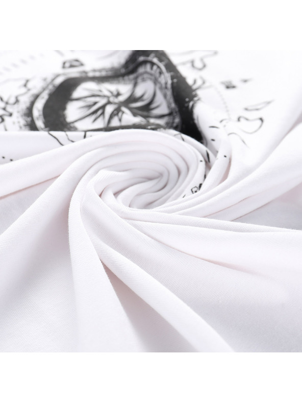 ALPINE PRO Мъжка памучна тениска ALPINE PRO MOROL бяла вариант pa