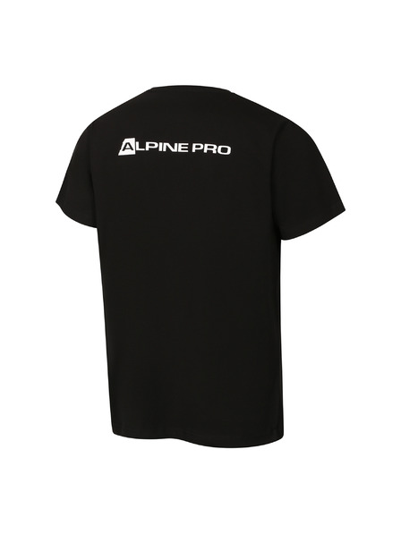 ALPINE PRO Мъжка памучна тениска с fine cotton ALPINE PRO FRAB black вариант pb