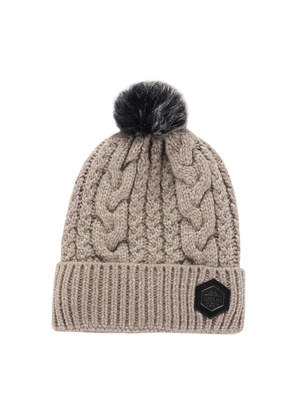 ALPINE PRO Зимна шапка с помпон ALPINE PRO ORGE moonbeam