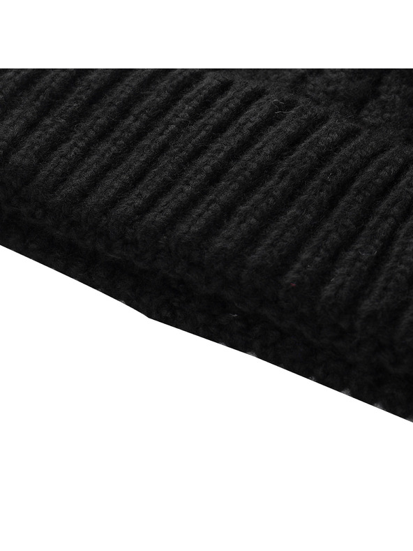 ALPINE PRO Зимна шапка с помпон ALPINE PRO ORGE black