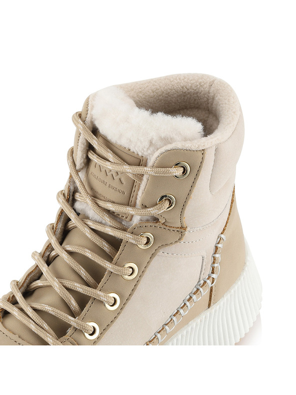 NAX Дамски зимни обувки - nax NAX LERCA бяло пипер