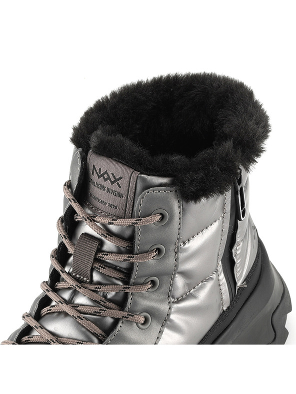 NAX Дамски зимни обувки - nax NAX OKKERA тъмно сиво