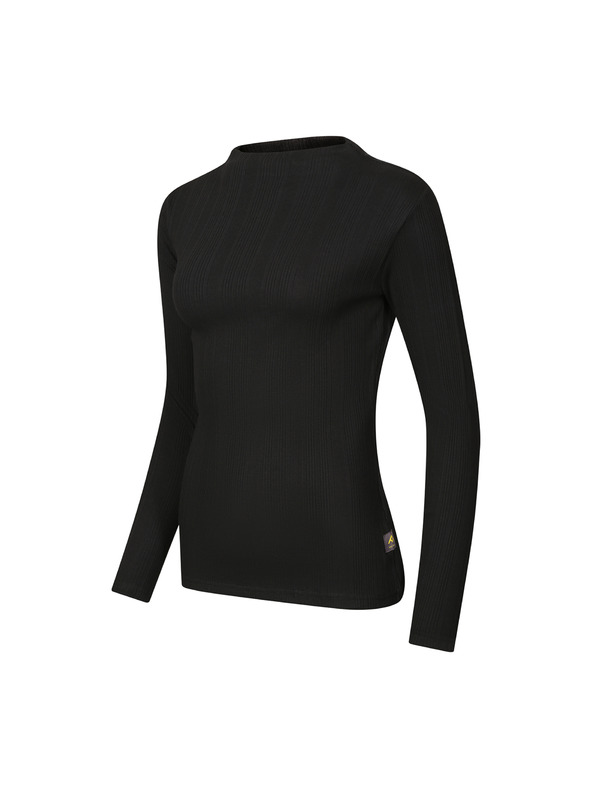 NAX Дамска тениска от органичен памук nax NAX KIRDA черно