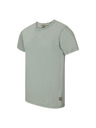 NAX Мъжка тениска от органичен памук nax NAX ASTER маслено зелена
