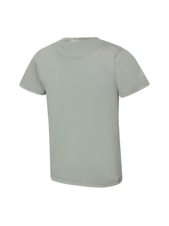 NAX Мъжка тениска от органичен памук nax NAX ASTER маслено зелена