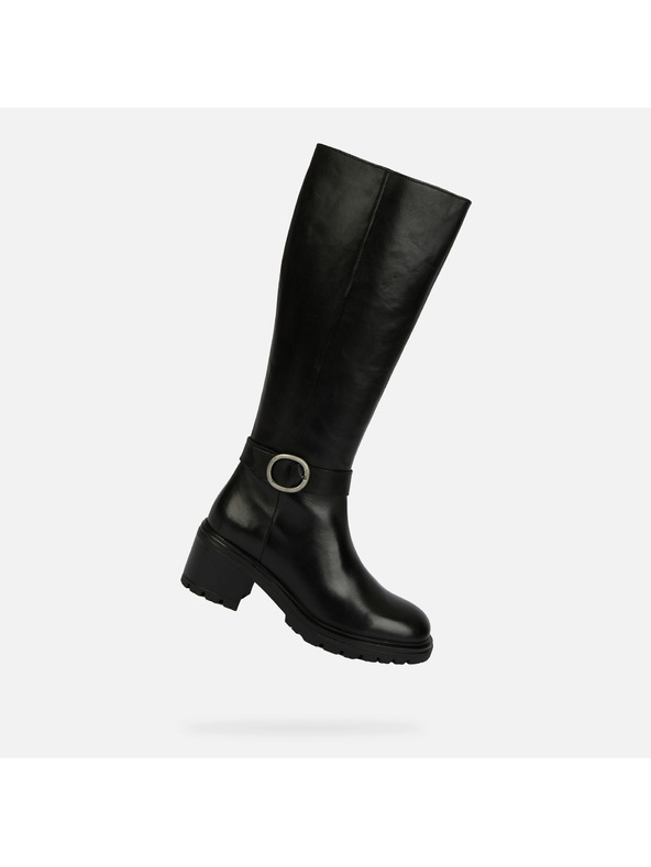 Geox Черни дамски ботуши Geox Damiana