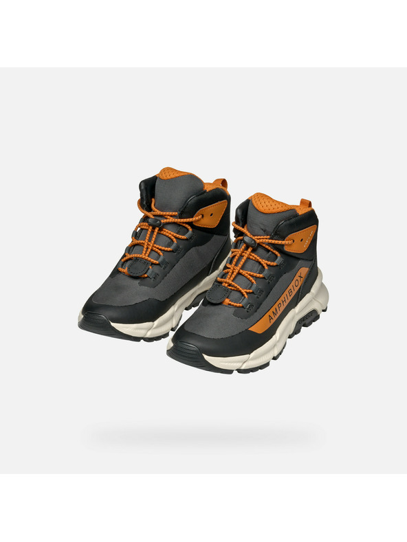 Geox Черни детски обувки за глезена Geox Flexyper Plus