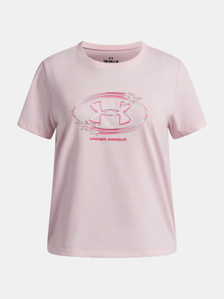 Under Armour Момичешка тениска Under Armour UA G Star Logo Lockertag SS-PNK