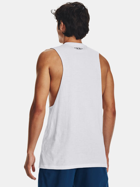 Under Armour Мъжки потник Under Armour UA LEFT CHEST CUT OFF TANK-WHT
