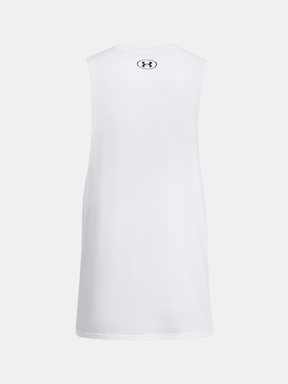 Under Armour Мъжки потник Under Armour UA LEFT CHEST CUT OFF TANK-WHT