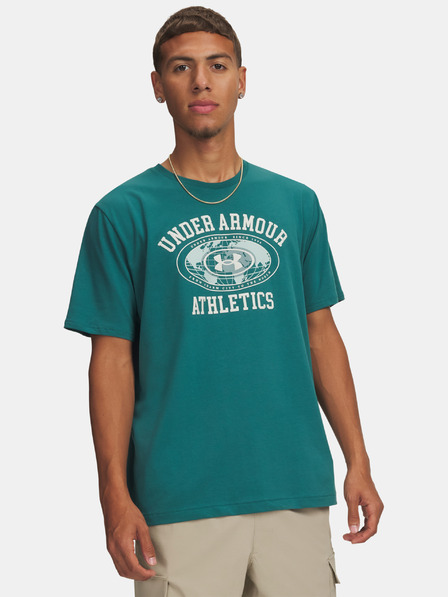 Under Armour Мъжка тениска Under Armour UA M 60/40S ARMOR GLOBE SS-GRN