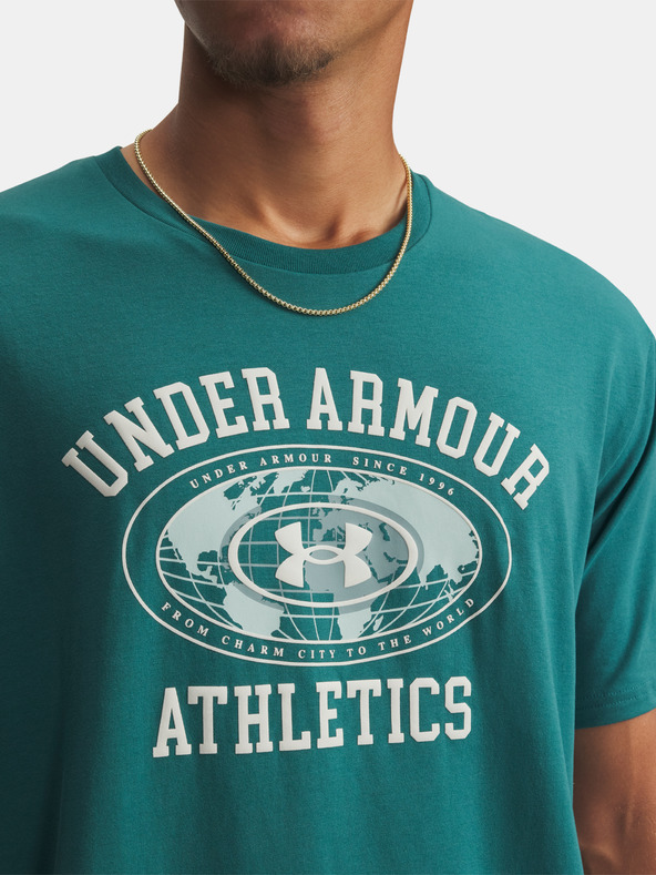 Under Armour Мъжка тениска Under Armour UA M 60/40S ARMOR GLOBE SS-GRN