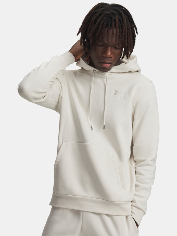 Under Armour Мъжки суитшърт Under Armour UA Icon Fleece Hoodie-WHT