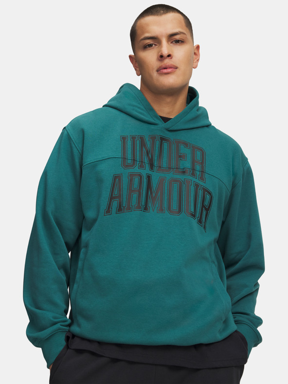 Under Armour Мъжки суитшърт Under Armour UA Rival LW Graphic Hoodie-GRN