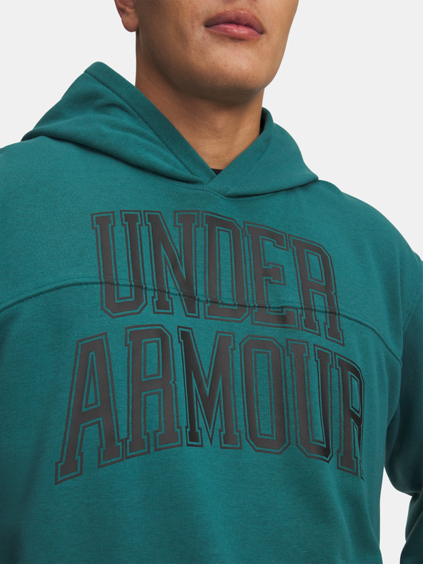 Under Armour Мъжки суитшърт Under Armour UA Rival LW Graphic Hoodie-GRN