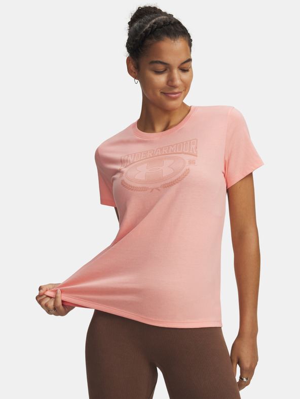Under Armour Дамска тениска Under Armour UA W VARSITY SS-PNK
