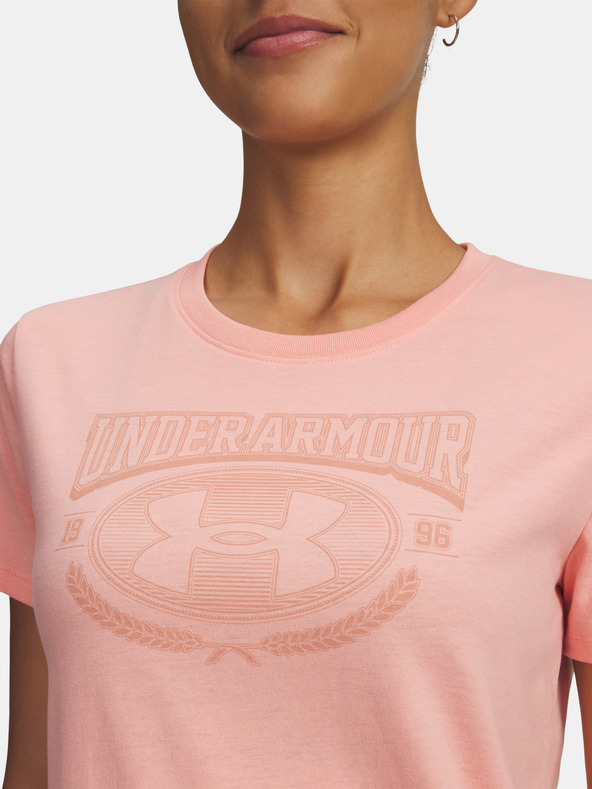 Under Armour Дамска тениска Under Armour UA W VARSITY SS-PNK