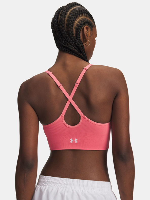 Under Armour Дамски сутиен Under Armour Vanish Seamless Low Bra-PNK