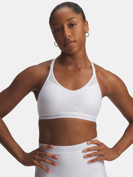 Under Armour Дамски сутиен Under Armour UA Crossback Low Bra-WHT