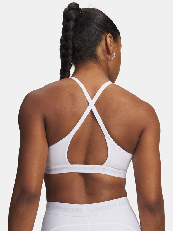 Under Armour Дамски сутиен Under Armour UA Crossback Low Bra-WHT