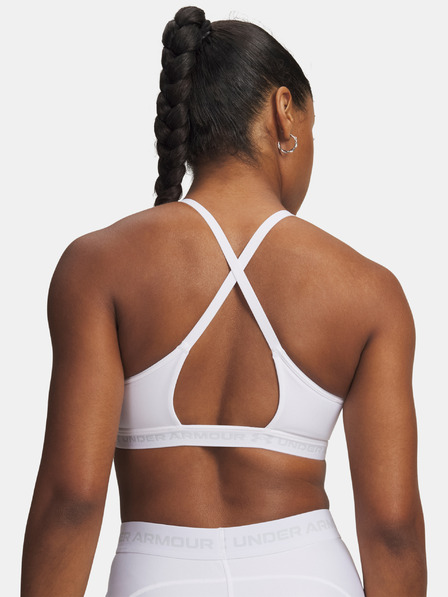 Under Armour Дамски сутиен Under Armour UA Crossback Low Bra-WHT