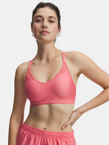 Under Armour Дамски сутиен Under Armour UA Crossback Low Bra-PNK