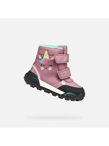 Geox Розови момичешки обувки за първи стъпки Geox Trekkyup B AB