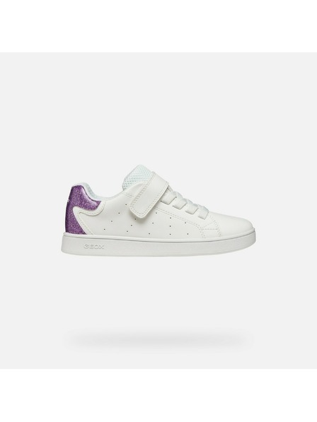 Geox Бели маратонки Geox Eclyper за момичета