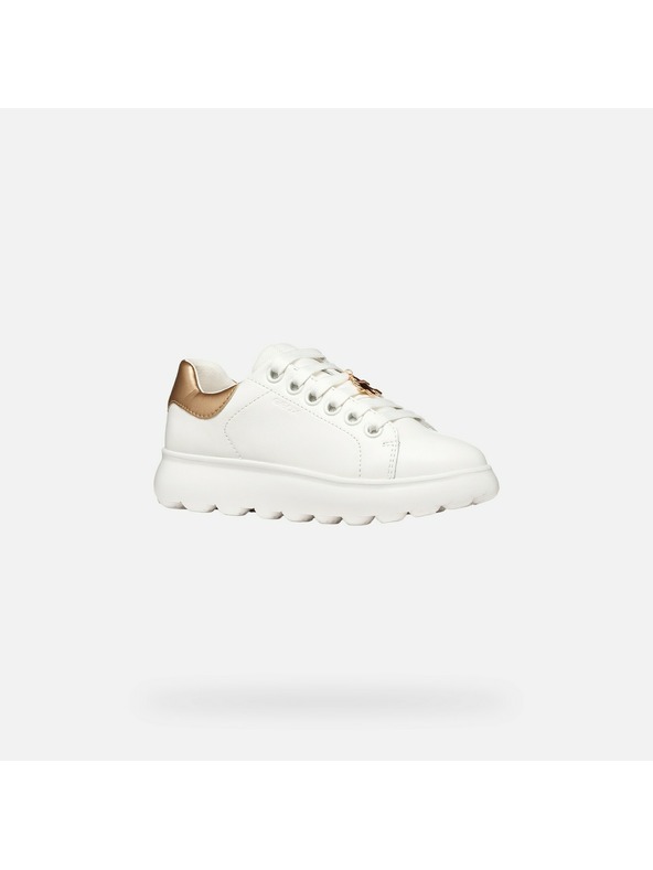 Geox Бели маратонки Geox Puffypop за момичета