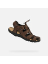 Geox Тъмнокафяви мъжки сандали Geox Omo Sandal Strada