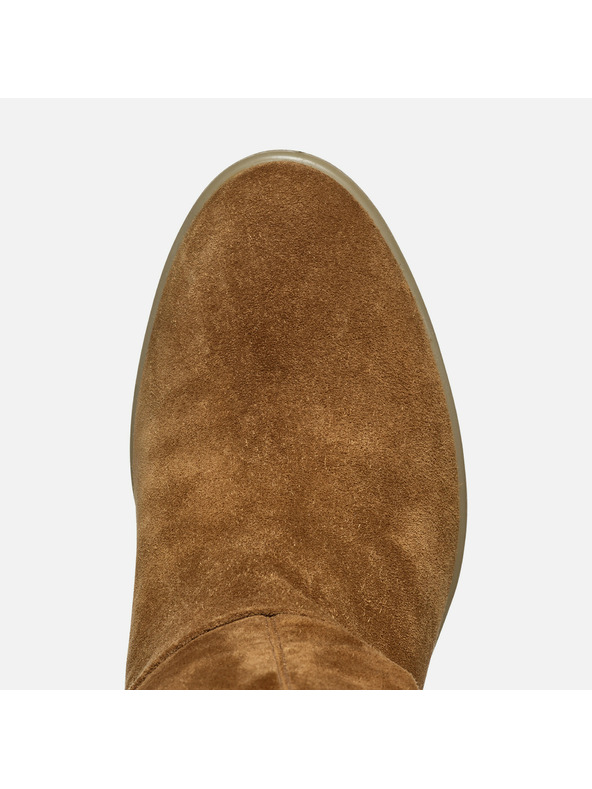 Geox Кафяви дамски ботуши Geox Wedge