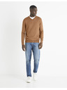 Celio Кафяв мъжки пуловер Celio Befirstv