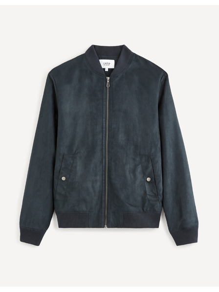 Celio Тъмносин мъжки бомбър от велур Celio Budain