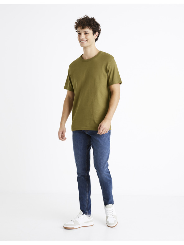 Celio Сини мъжки дънки с прилепнала кройка Celio C45 Doskinny