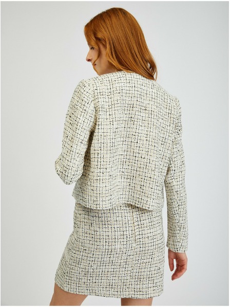 Orsay Кремаво дамско яке с десен ORSAY