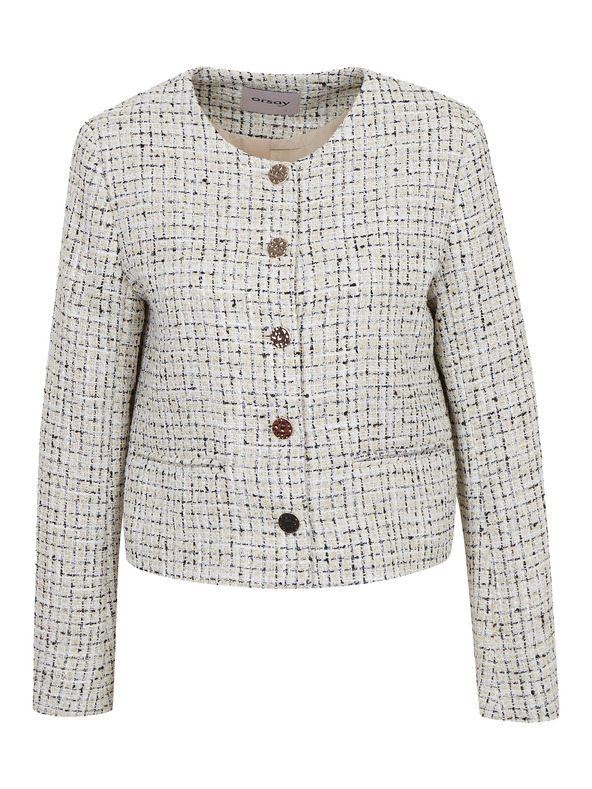 Orsay Кремаво дамско яке с десен ORSAY