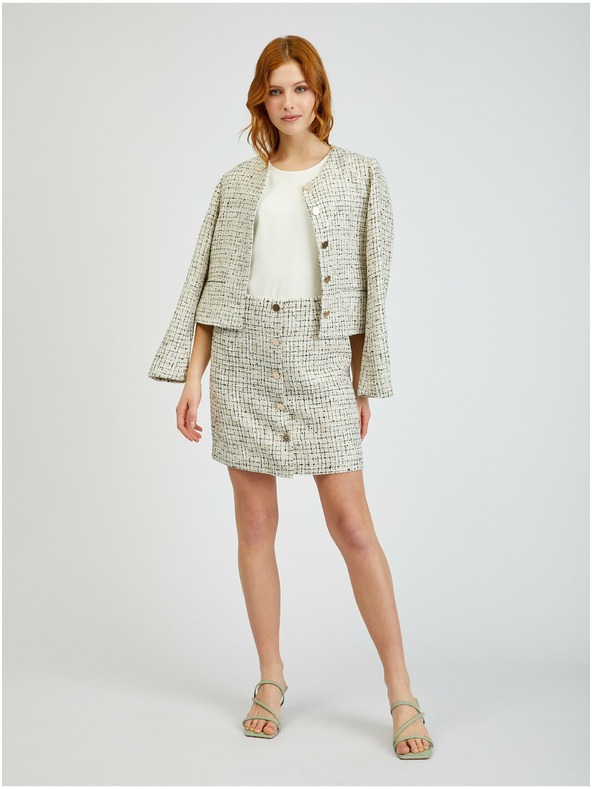 Orsay Бежова дамска пола от туид ORSAY