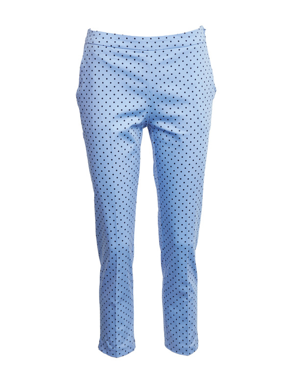 Orsay Син дамски три четвърти панталон на точки ORSAY