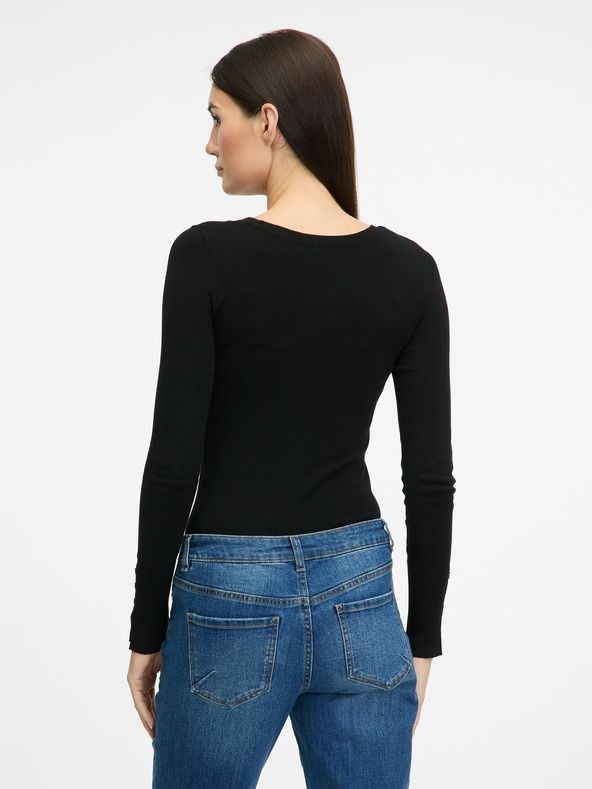 Orsay Черен дамски лек пуловер ORSAY