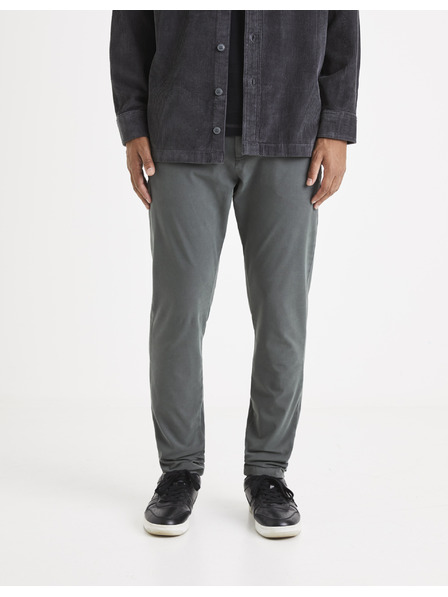 Celio Сиви мъжки панталони с къси ръкави Celio