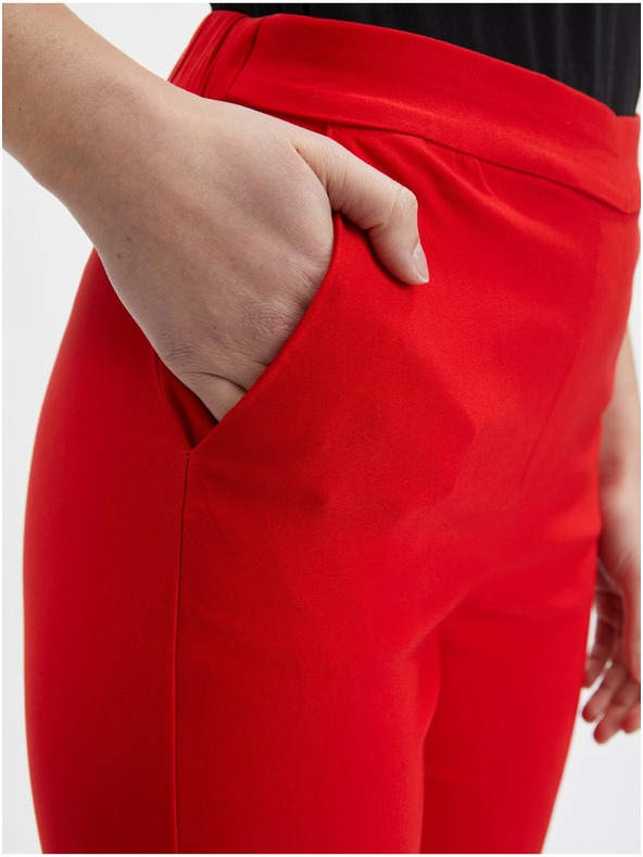 Orsay Червен дамски панталон ORSAY