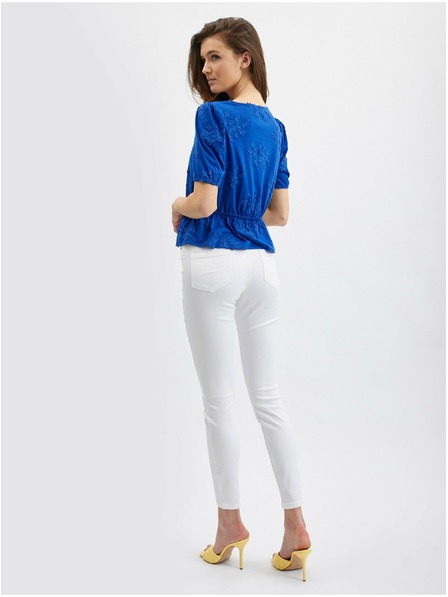 Orsay Синя дамска блуза на цветя ORSAY