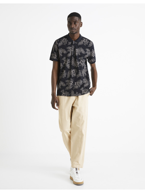 Celio Кремави мъжки панталони с къси крачоли Celio Dorust