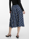 Orsay Синя дамска плисирана пола с десен ORSAY